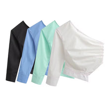 Load image into Gallery viewer, Reverse collar shirt
