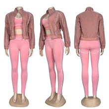 Load image into Gallery viewer, alo stripe two piece set(without jacket)
