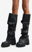 Load image into Gallery viewer, Scrunch up combat boots
