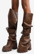 Load image into Gallery viewer, Scrunch up combat boots
