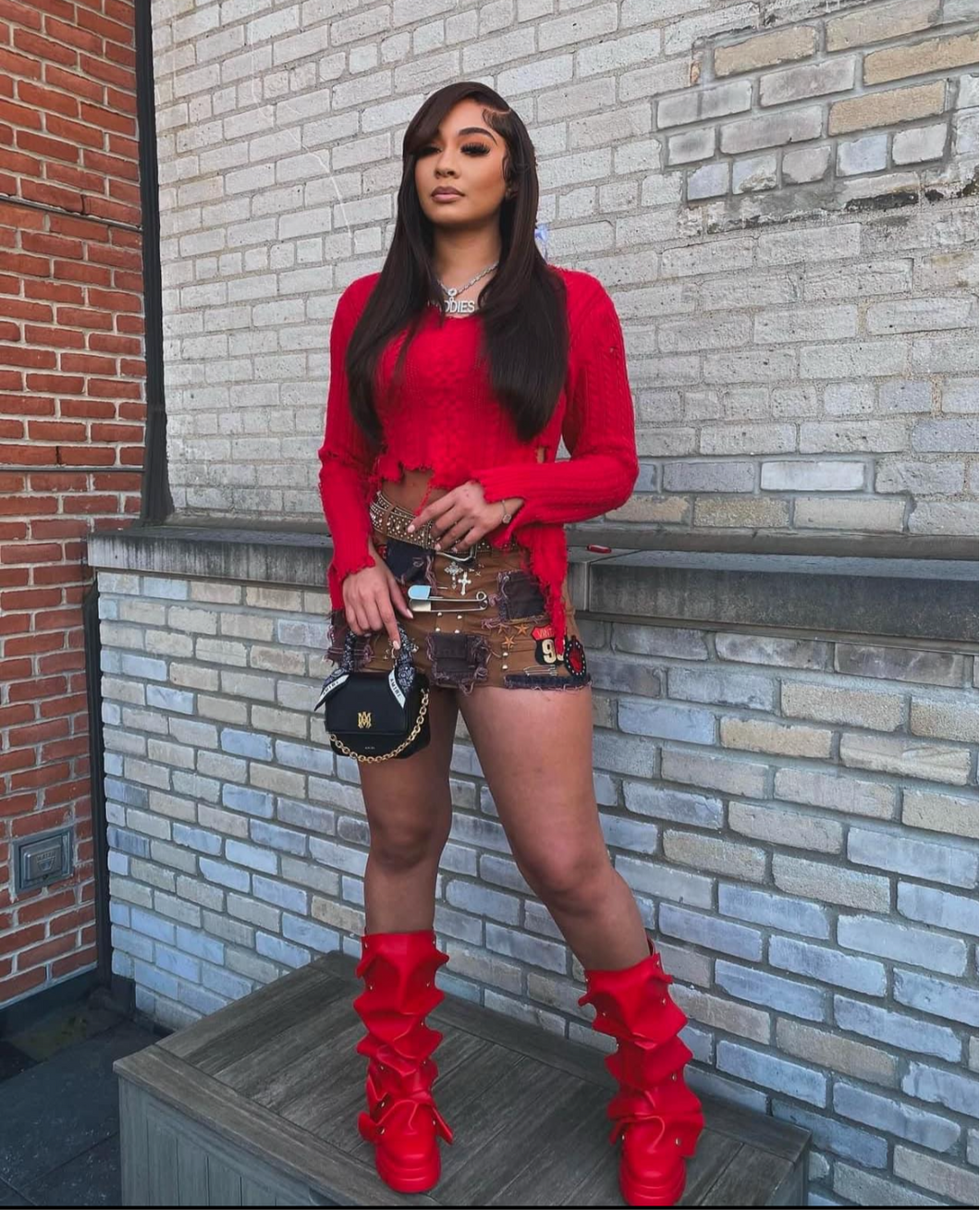 Scrunch up combat boots