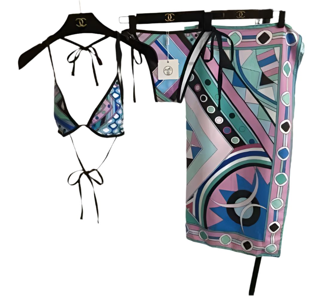 Pucci one piece swim set