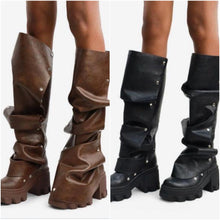 Load image into Gallery viewer, Scrunch up combat boots
