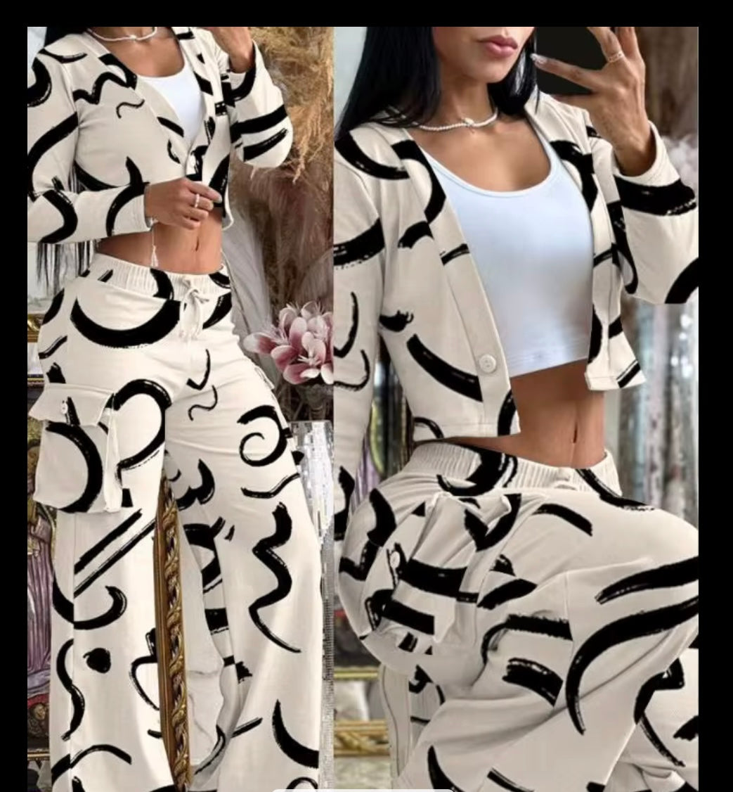 Up and down two piece lounge set