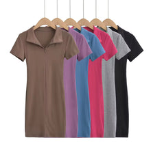 Load image into Gallery viewer, Basic girl collar dress
