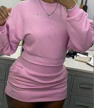 Load image into Gallery viewer, alo sweatshirt/skirt set
