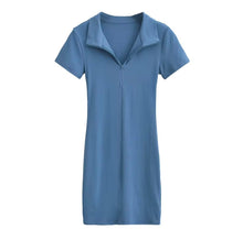 Load image into Gallery viewer, Basic girl collar dress
