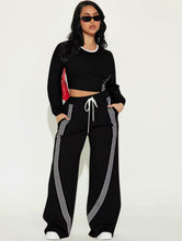 Load image into Gallery viewer, Red stripes two piece set

