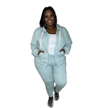 Load image into Gallery viewer, Hoodnme two piece sweatsuit
