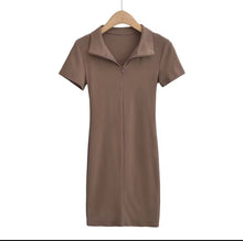 Load image into Gallery viewer, Basic girl collar dress
