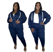 Load image into Gallery viewer, Hoodnme two piece sweatsuit
