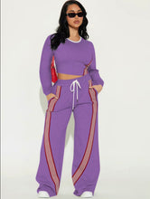 Load image into Gallery viewer, Red stripes two piece set
