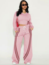 Load image into Gallery viewer, Red stripes two piece set
